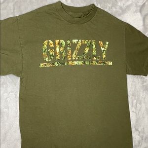 Diamond grizzly olive green T-shirt